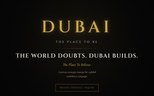 Page d'accueil de dubaitheplacetobe.com