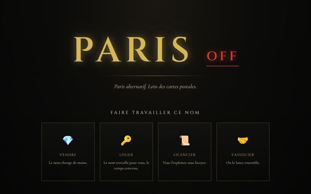 Page d'accueil de parisoff.com