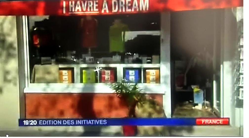 I Havre A Dream — devanture (JT 19/20 France 3, Édition des Initiatives)